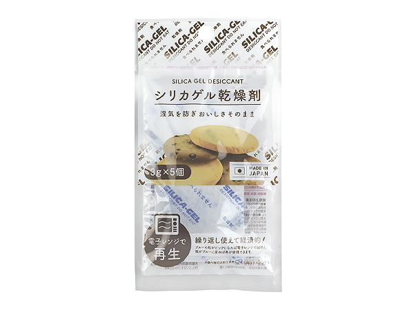 シリカゲル乾燥剤　3ｇ×5Ｐ